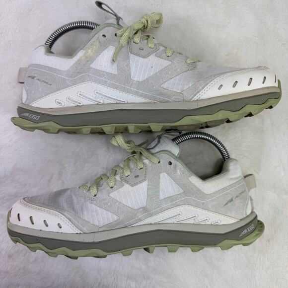 Altra Lone Peak 6 Women’s Trail Running Shoes – White/Green Size 8.5 - Picture 5 of 10